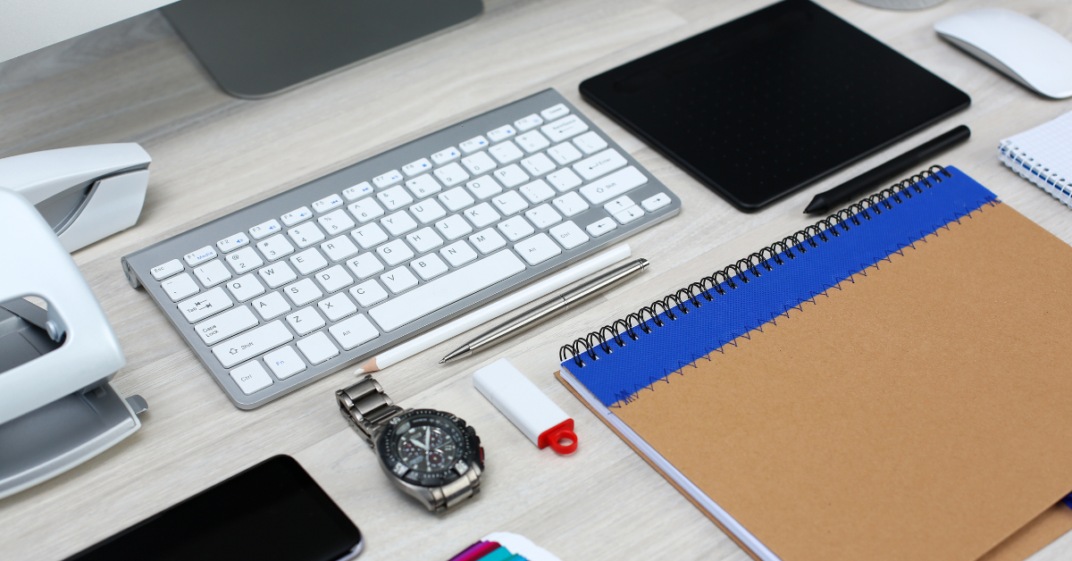 home office organized desk