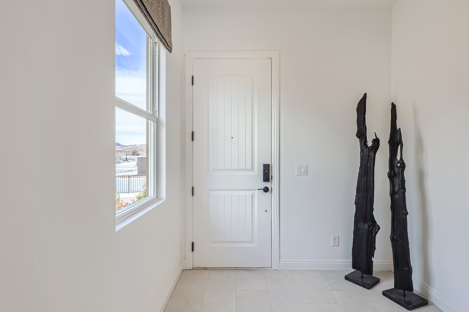 A door and a window.