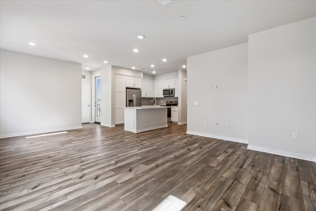 A large empty kitchen.