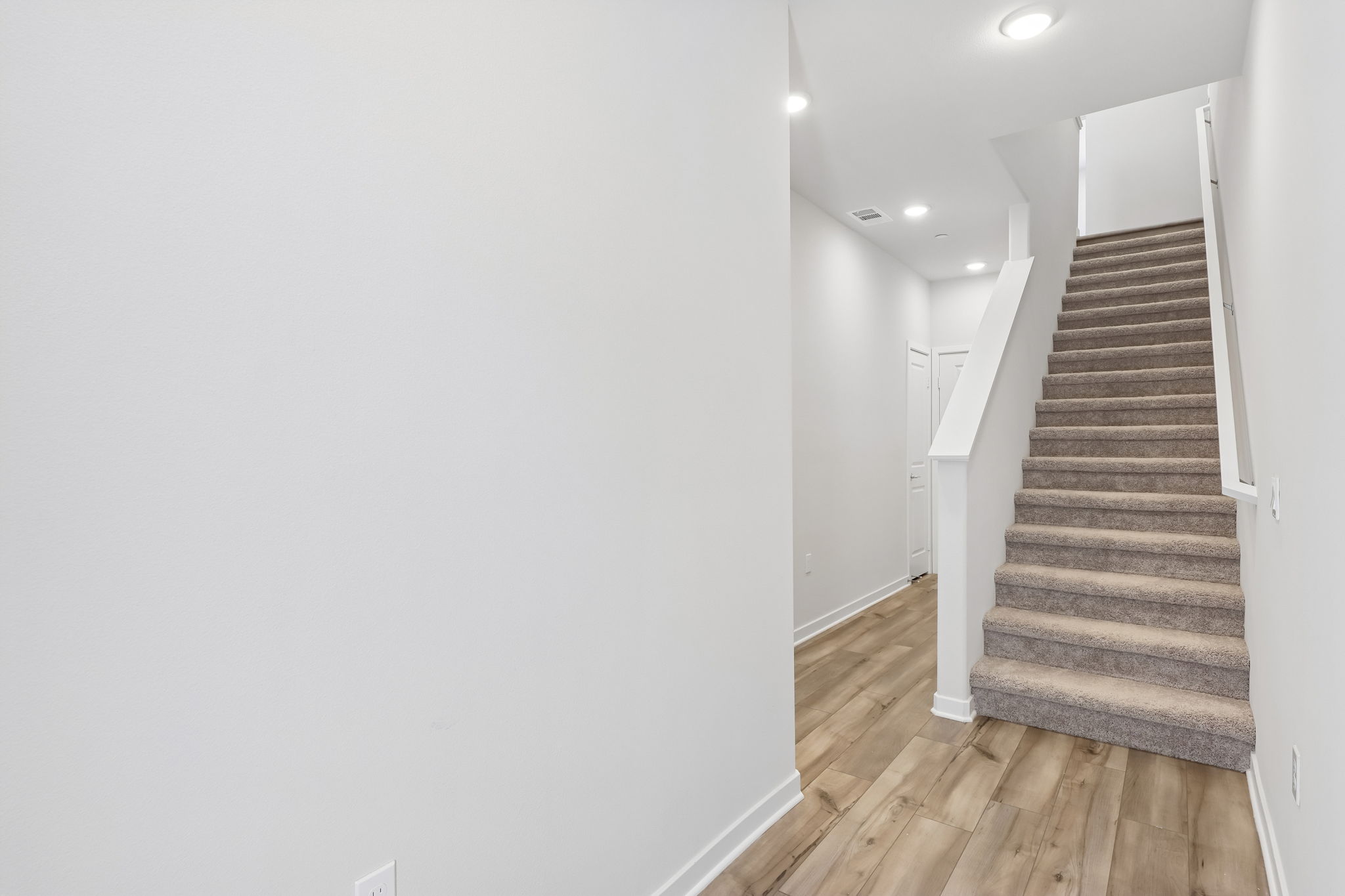 A staircase in a house.