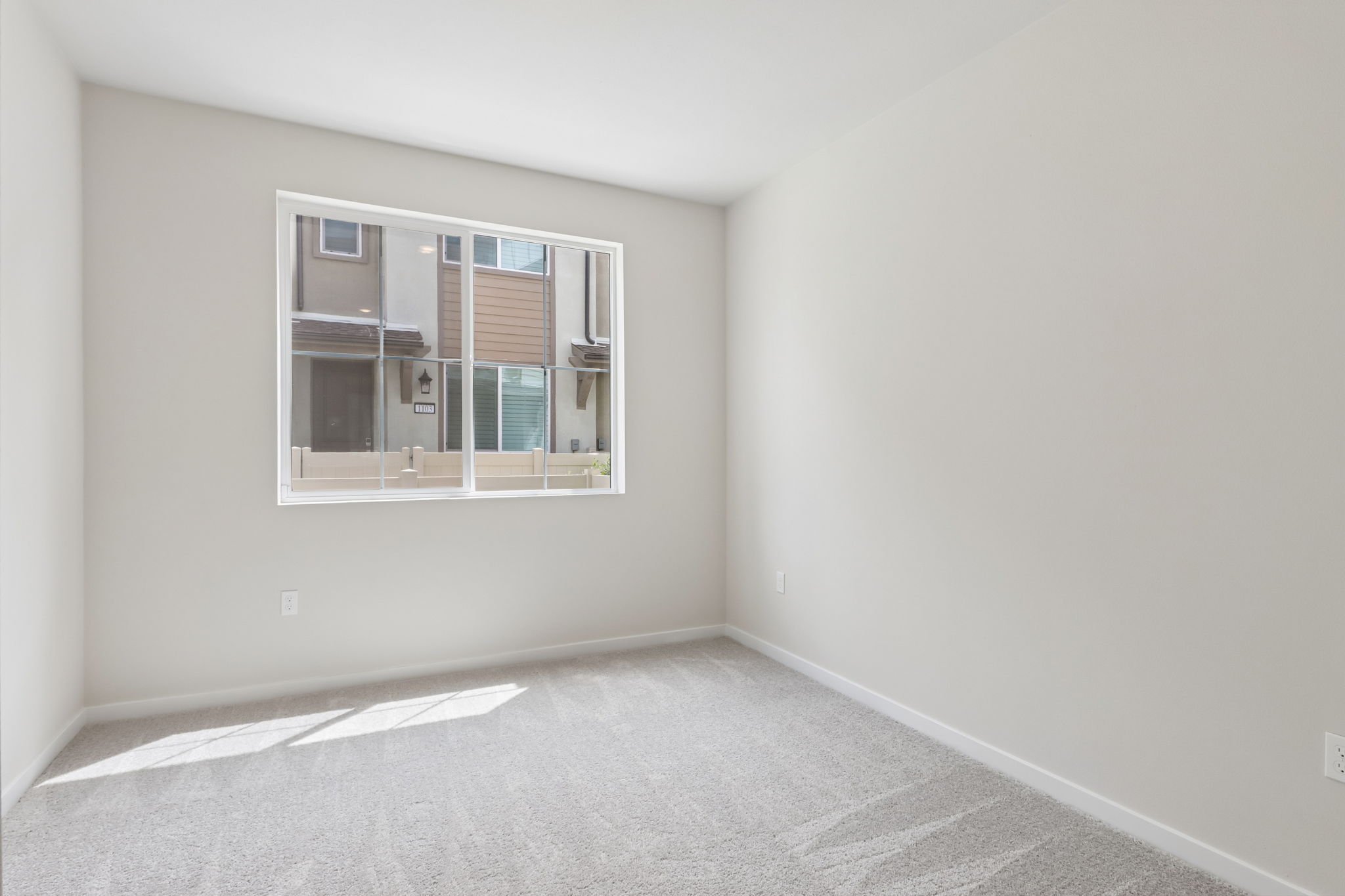 A room with a window.