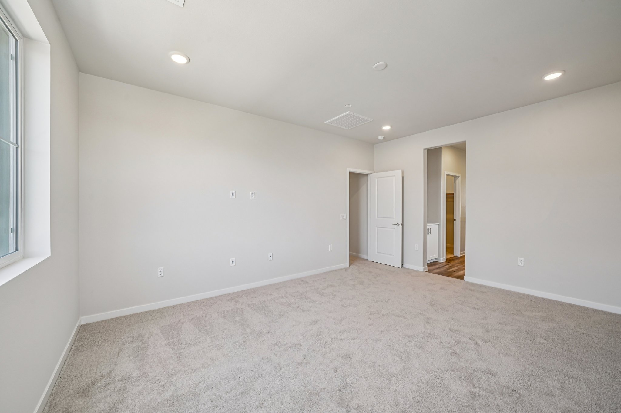 A room with white walls.