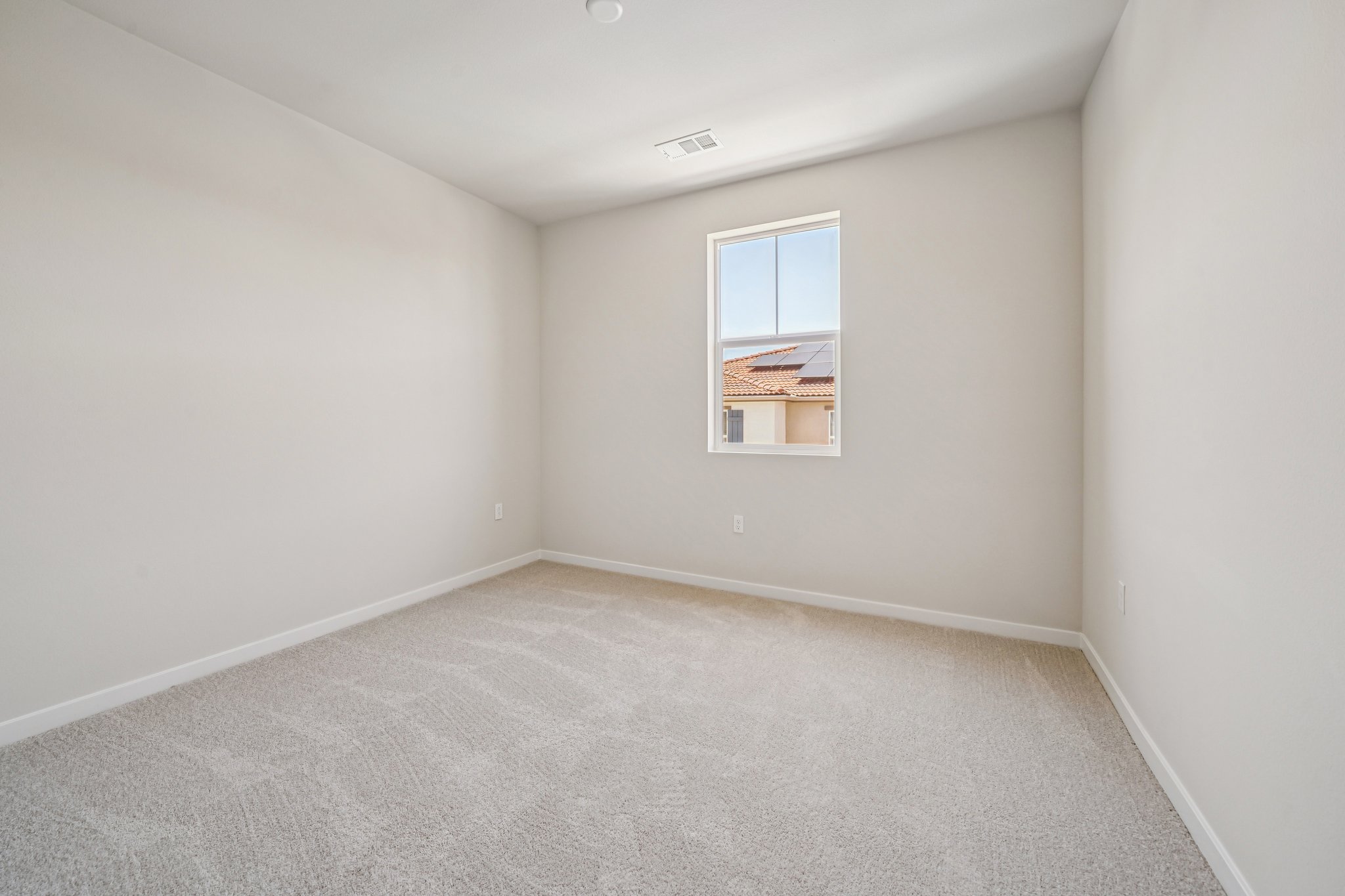 A room with a window.