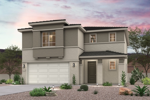 A house with a garage.