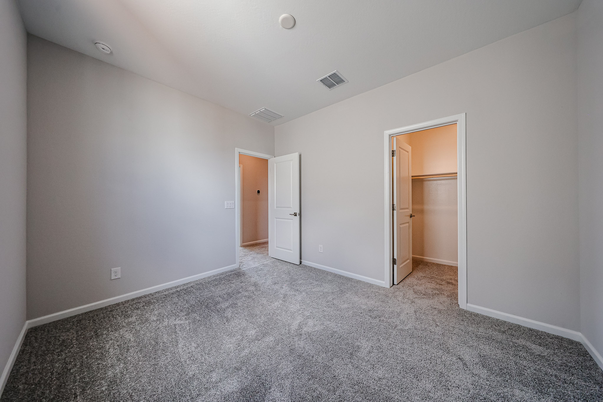 A room with white walls.