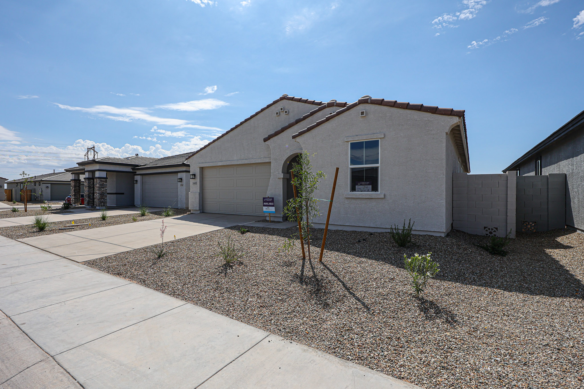 A building with a driveway.