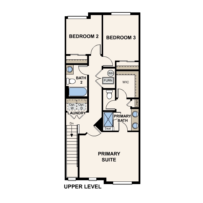 Diagram, engineering drawing. 202 Floorplan, Upper Level