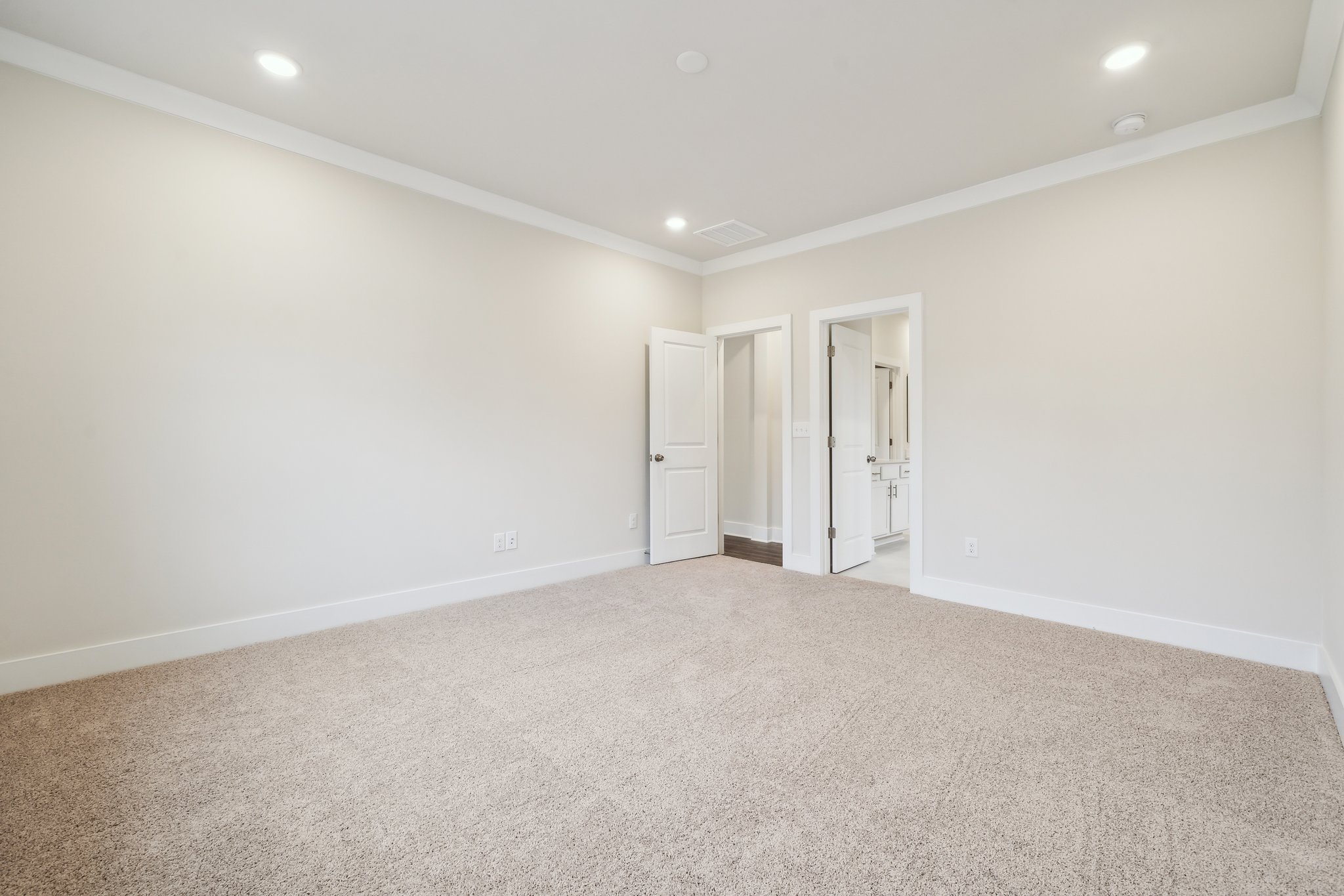 A room with white walls.