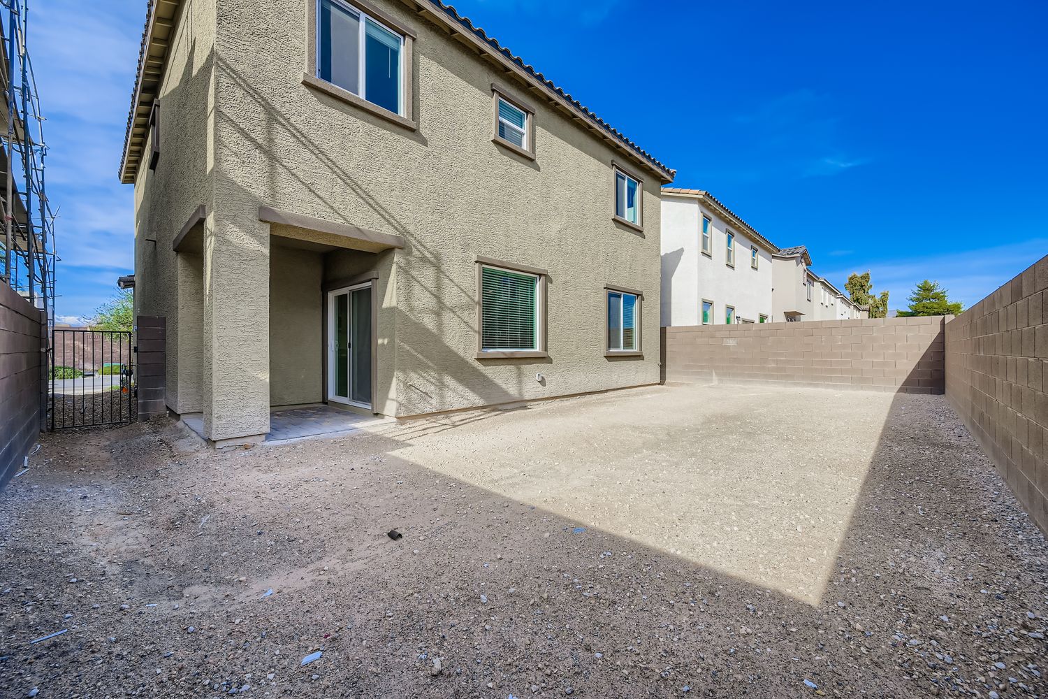 A building with a fence around it.