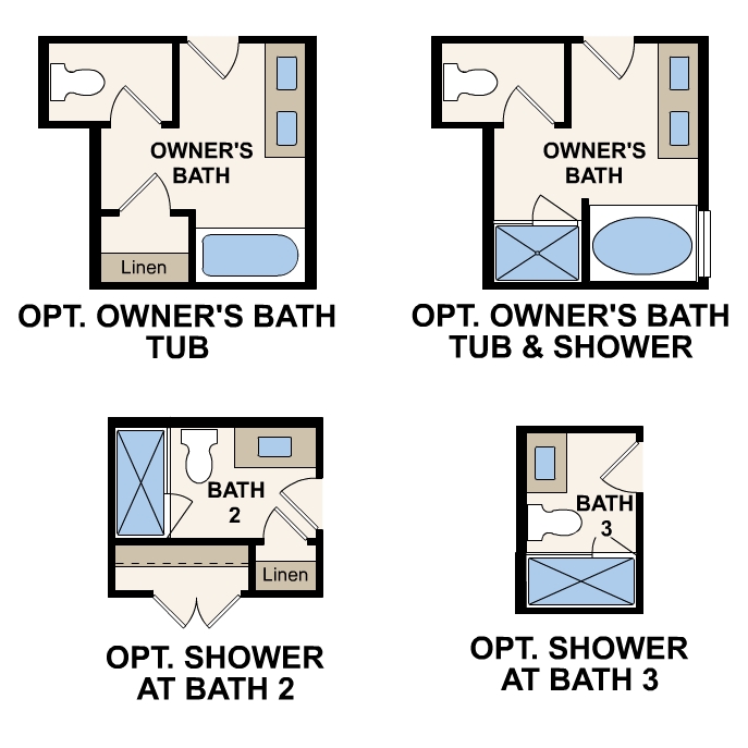 Geneva plan, first floor options