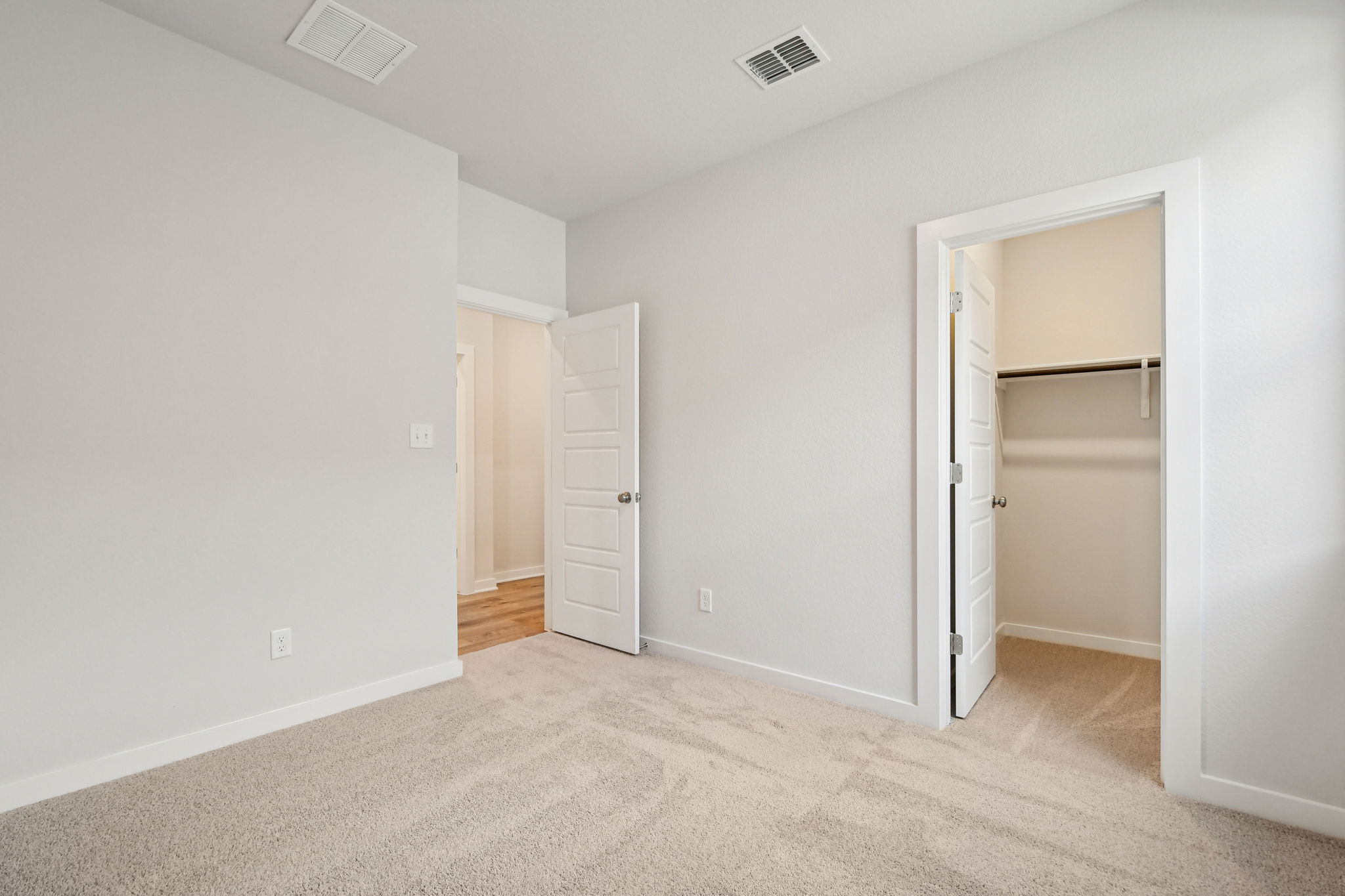 A room with white walls.