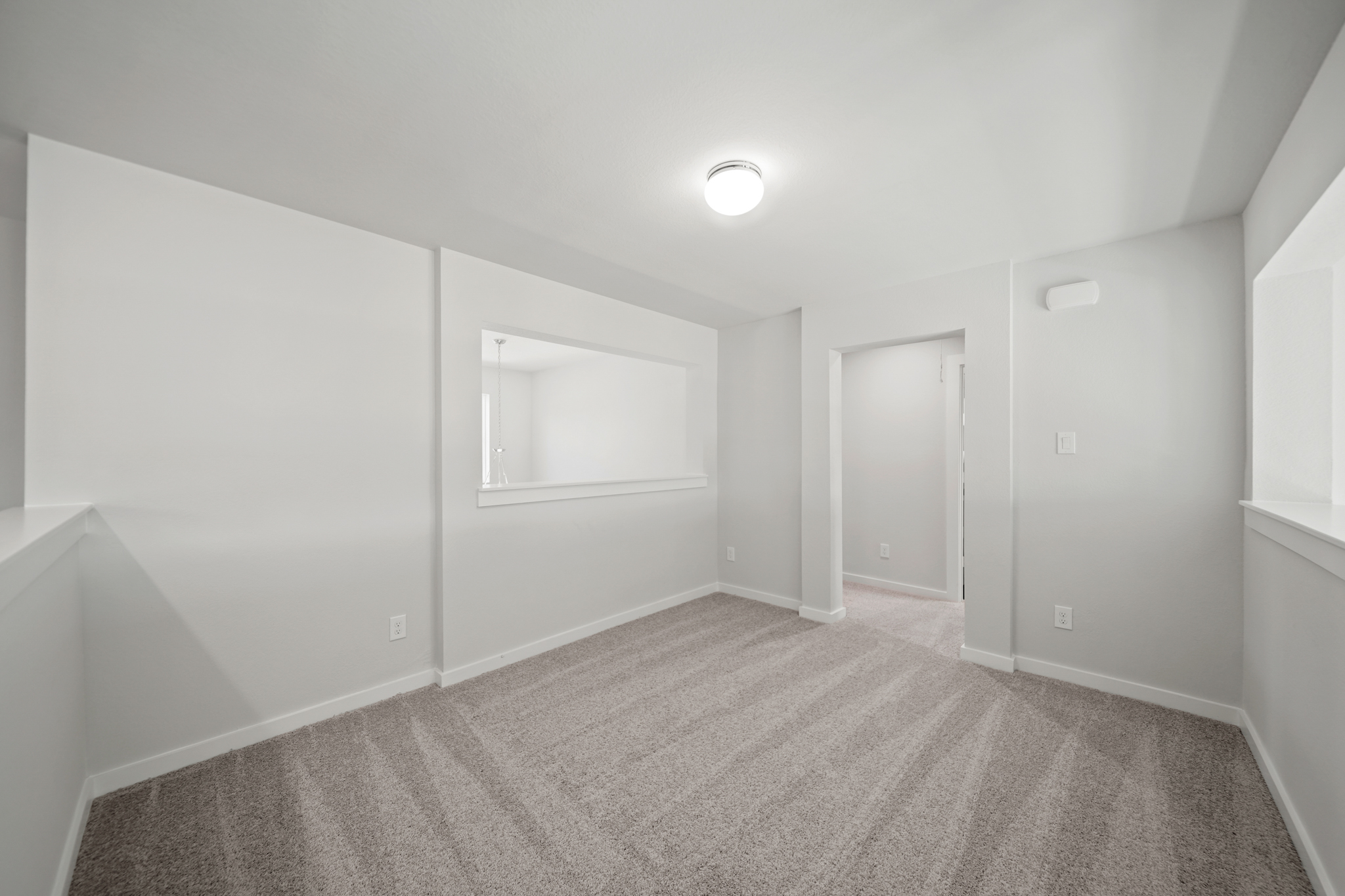 A room with white walls.