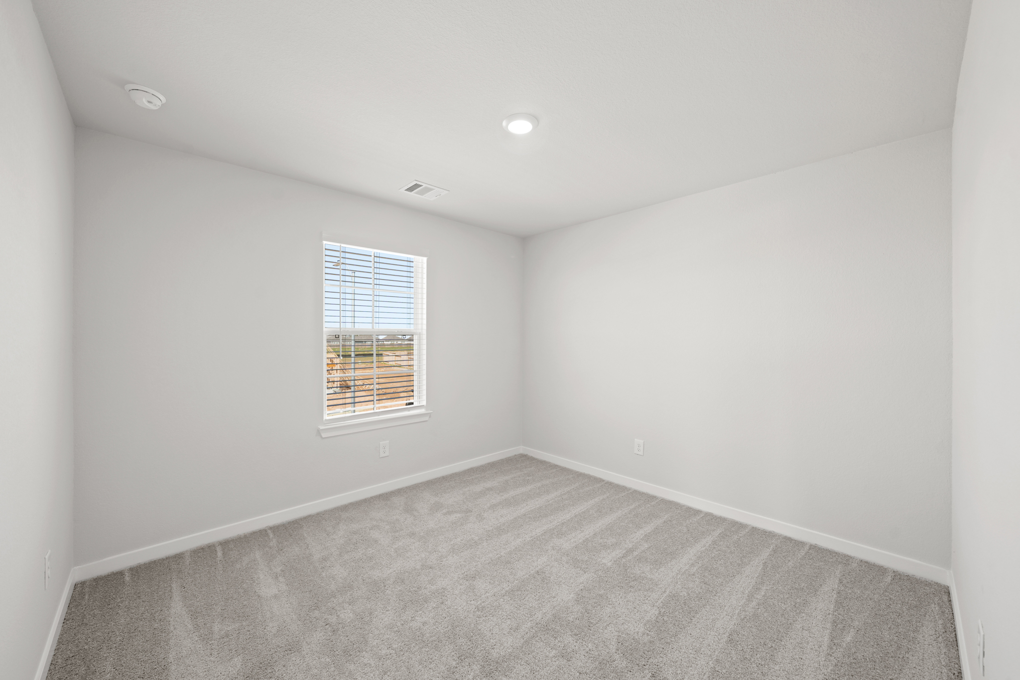 A room with a window.