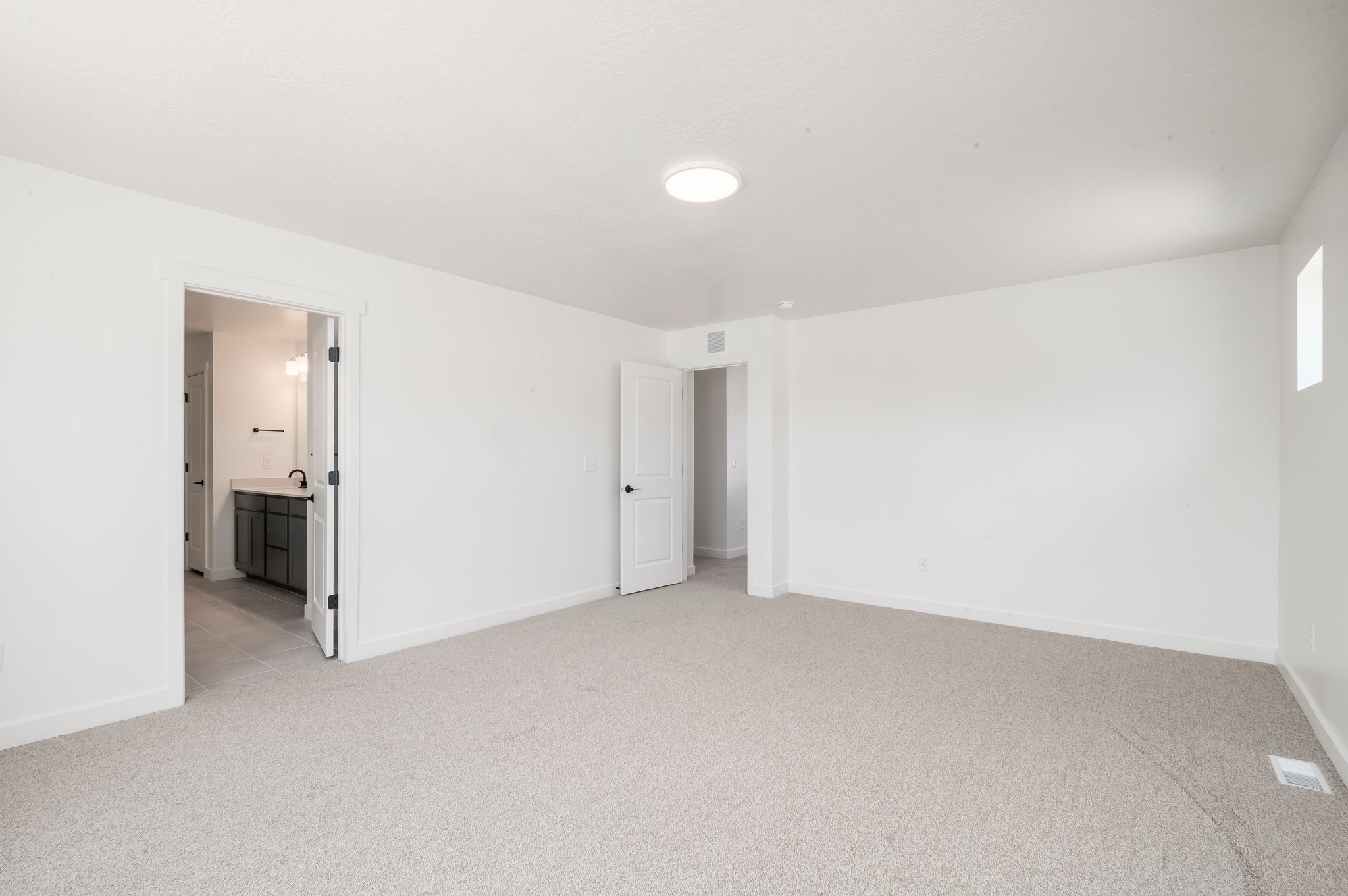 A room with white walls.