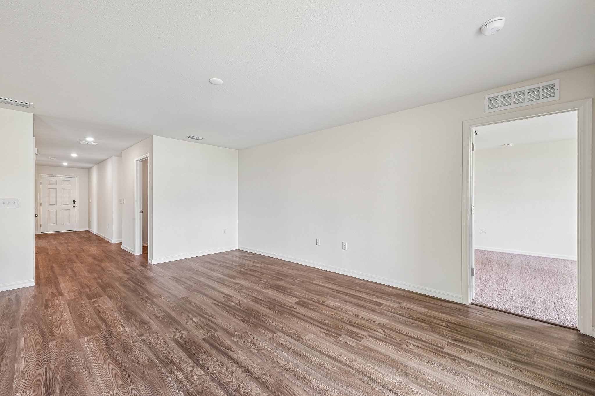 A room with white walls.