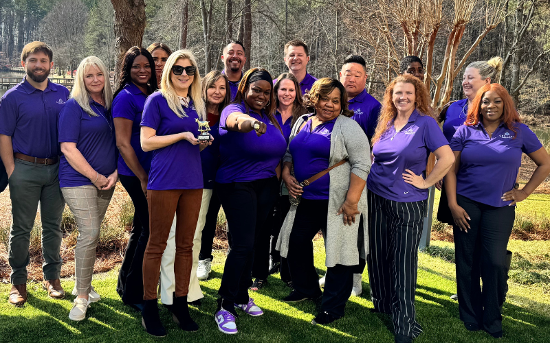 A group of people posing for a photo.